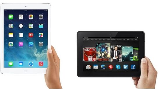 iPad Air VS Kindle Fire HDX评测