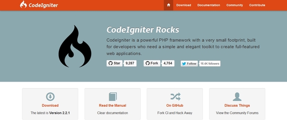 CodeIgniter - php framework